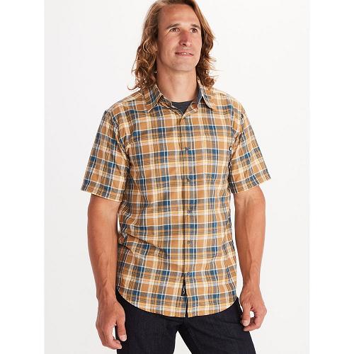 Marmot Syrocco Shirts For Mens Khaki IBM395078